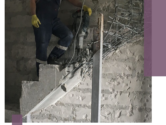 Демонтаж металлических и бетонных лестниц в Мценске