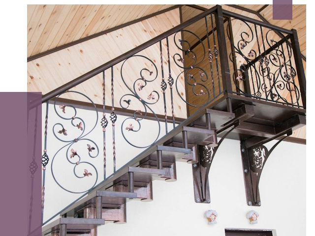 Кованые лестницы в Мценске от 78991 руб. под ключ