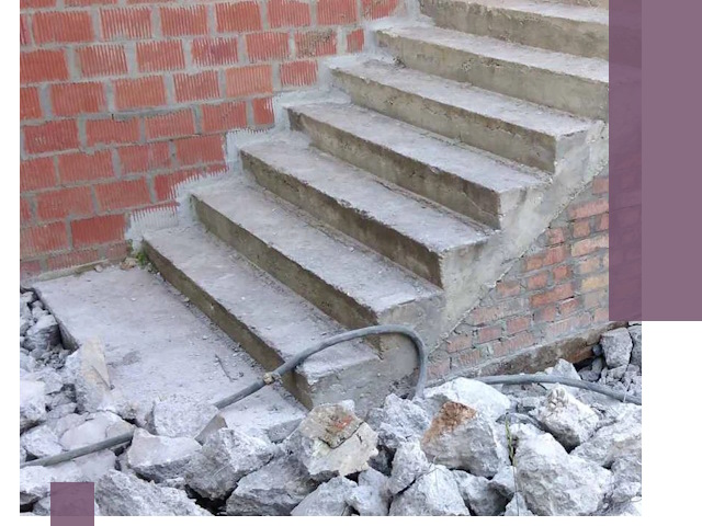 Демонтаж бетонных лестниц в Мценске: быстро и безопасно