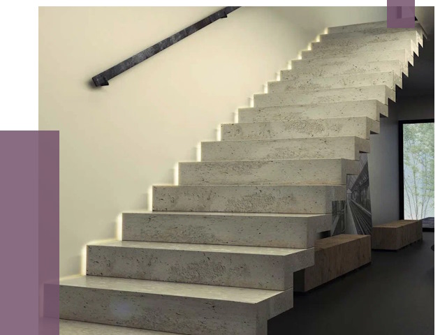 Облицовка бетонных лестниц в Мценске от 4557 руб/м2