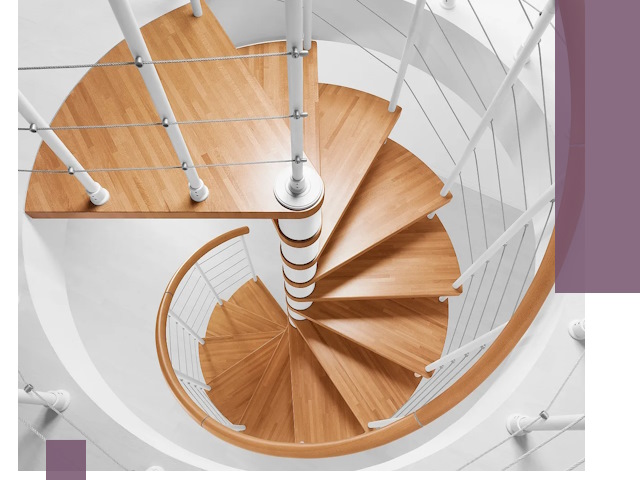 Изготовление винтовых лестниц под ключ в Мценске