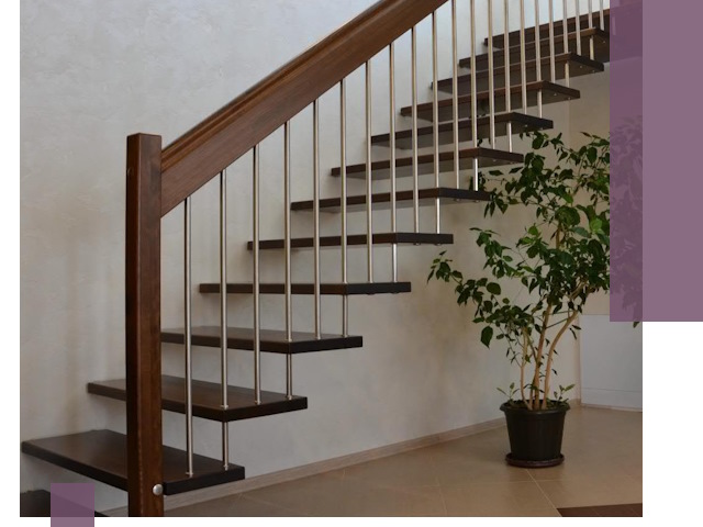 Лестницы на больцах под ключ в Мценске – изготовление и монтаж