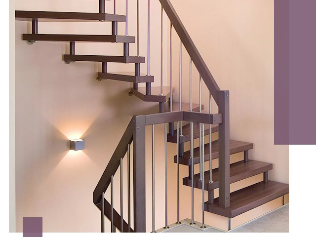 Изготовление лестниц на больцах в Мценске под ключ