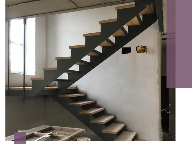 Изготовление лестниц на металлокаркасе в Мценске от производителя