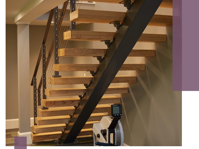 Лестницы на монокосоурах под ключ в Мценске - изготовление и монтаж