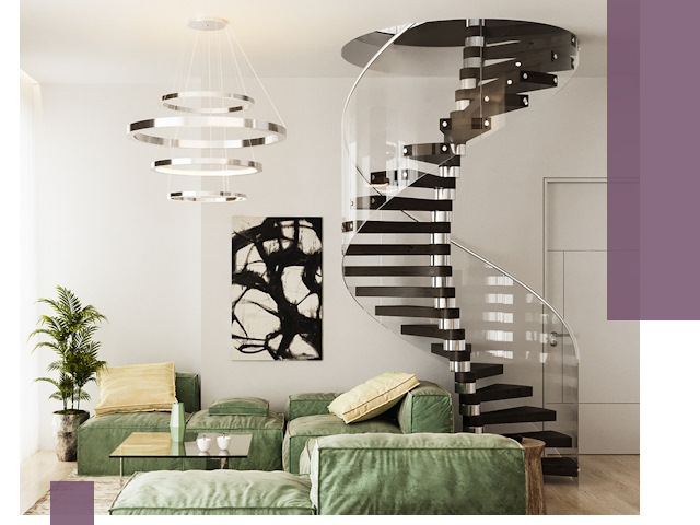 Лестницы для двухуровневой квартиры в Мценске — изготовление и монтаж