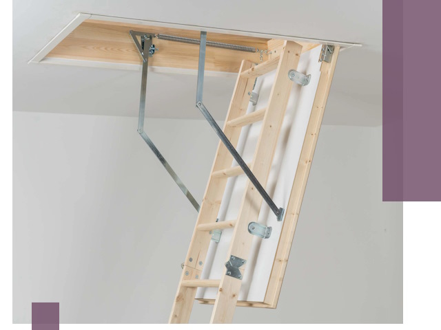 Установка чердачной лестницы под ключ в Мценске