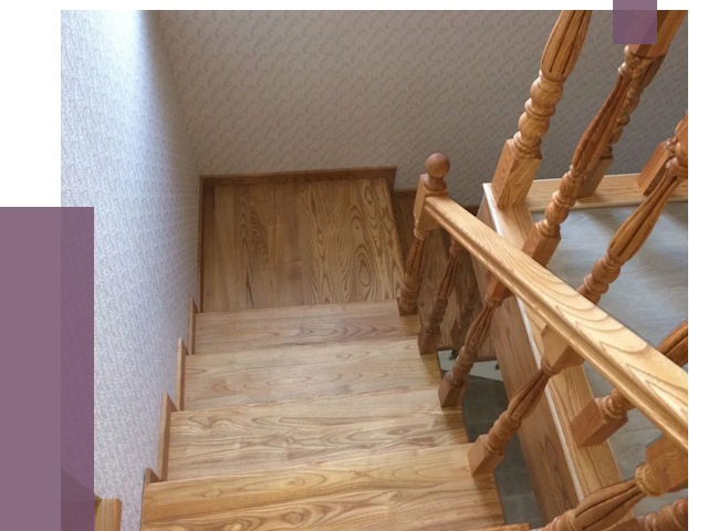 Сосновые лестницы в Мценске под ключ от 8000 руб.  | ПРОЛЁТ-Мцн