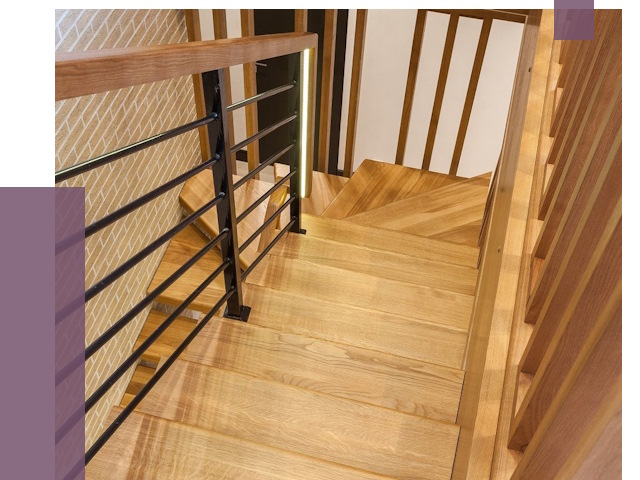 Лестницы из ясеня в Мценске под ключ от 9924 руб. 