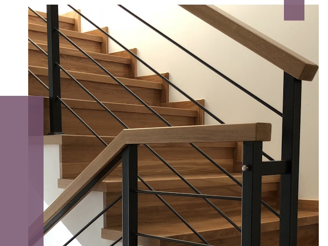 Обшивка металлической лестницы деревом в Мценске от 4304 руб. 