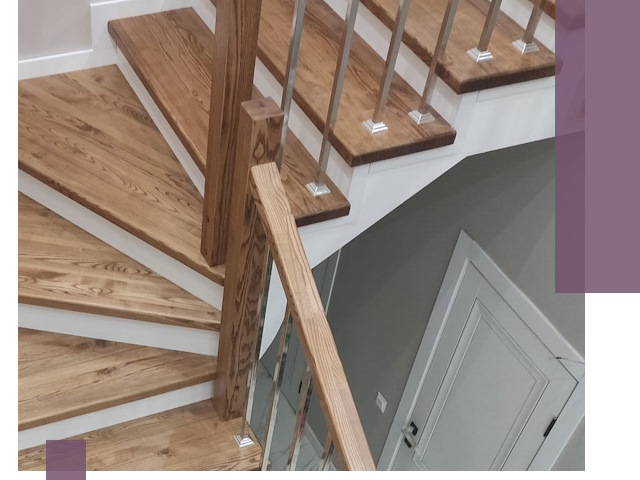 Обшивка металлических лестниц под ключ в Мценске