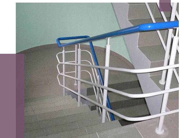 Перила в подъезде в Мценске — установка и замена от 7342 руб. | ПРОЛЁТ-Мцн