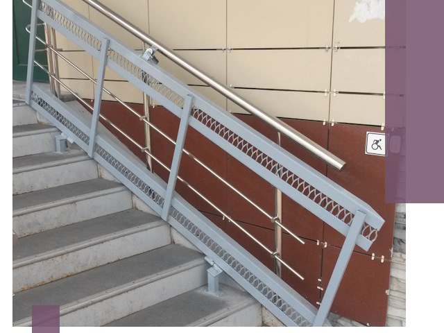 Изготовление откидных пандусов под ключ в Мценске