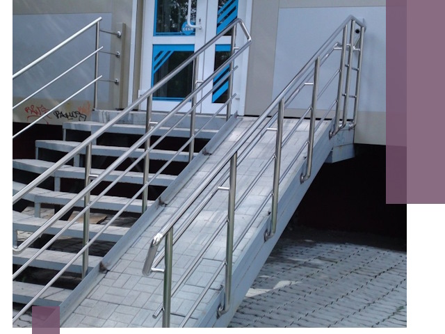 Пандус на крыльцо под ключ в Мценске: монтаж и изготовление