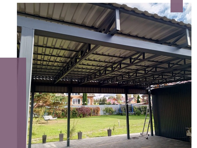 Монтаж навесов в Мценске от 7291 руб. — установка навеса | ПРОЛЁТ-Мцн