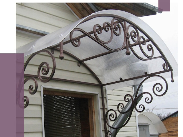 Изготовление козырьков в Мценске от 7291 руб. — заказать | ПРОЛЁТ-Мцн