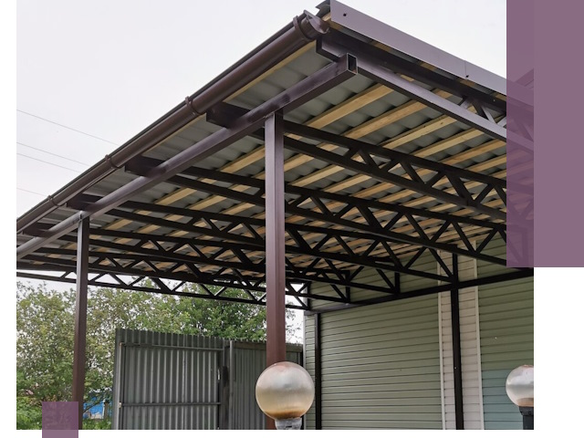 Навесы под ключ в Мценске: изготовление, монтаж и гарантия