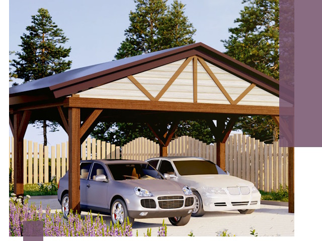 Навесы для автомобиля в Мценске — изготовление и монтаж