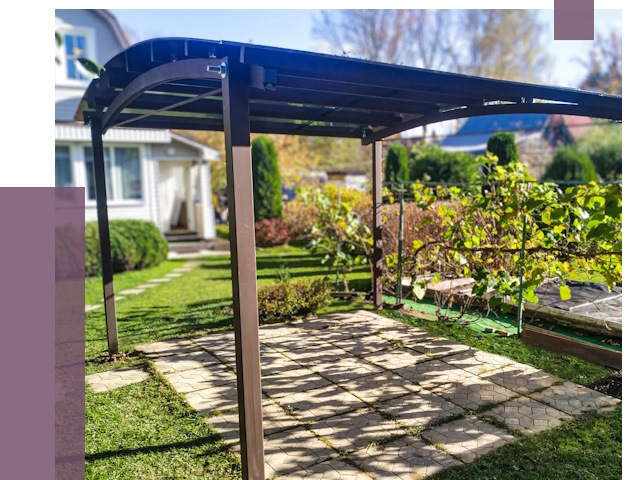 Навесы для дачи в Мценске от 12608 руб. под ключ — ПРОЛЁТ-Мцн