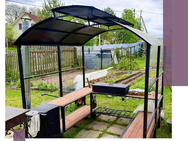 Навесы для барбекю в Мценске: изготовление, монтаж и демонтаж