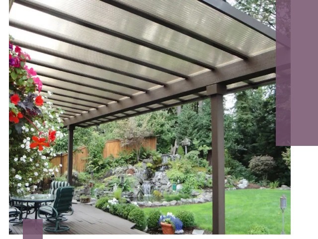 Навесы из поликарбоната под ключ в Мценске быстро и надёжно