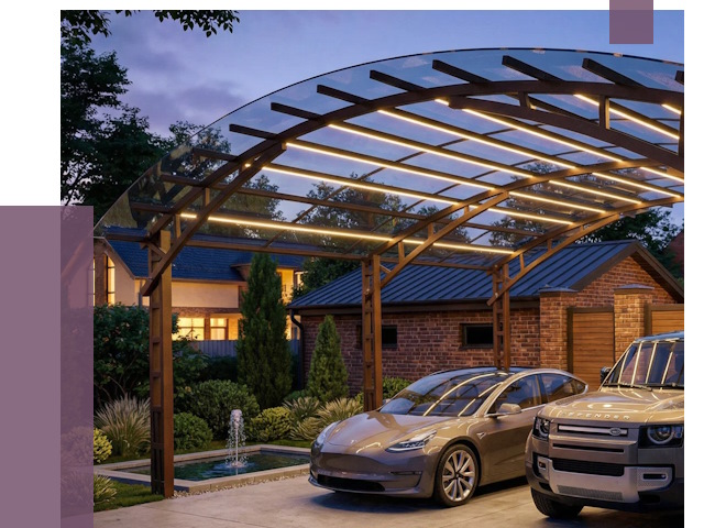 Металлические навесы в Мценске от 12557 руб. под ключ — ПРОЛЁТ-Мцн