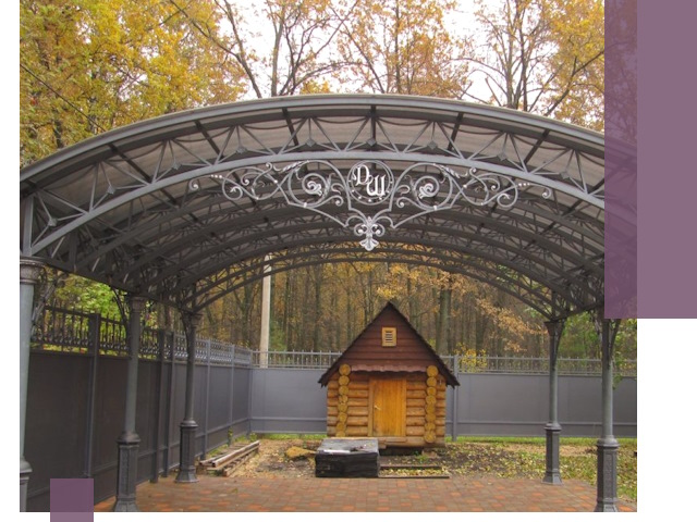 Кованые навесы премиум-класса под заказ в Мценске