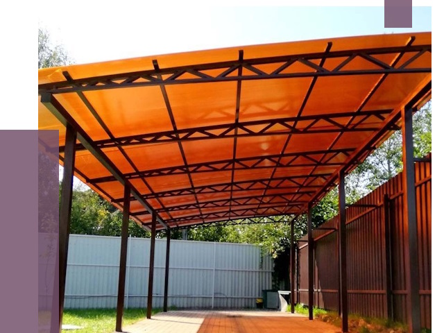 Односкатные навесы под ключ в Мценске от 13013 руб. 