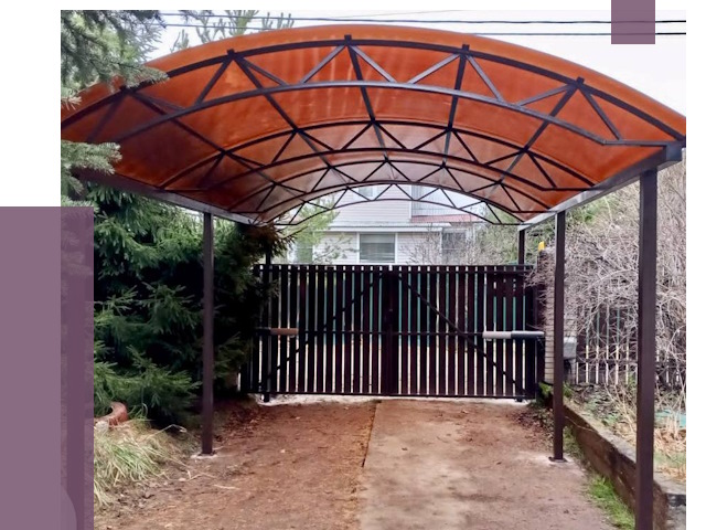 Арочные навесы в Мценске от 12608 руб. — изготовление и монтаж | ПРОЛЁТ-Мцн