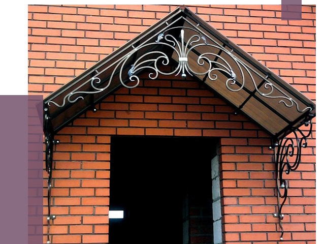 Металлические козырьки в Мценске от 10583 руб. 