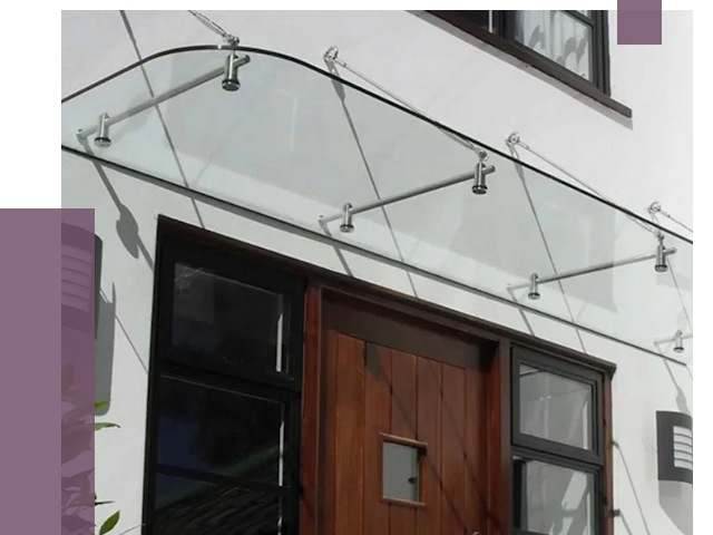 Стеклянные козырьки в Мценске от 18735 руб. | ПРОЛЁТ-Мцн