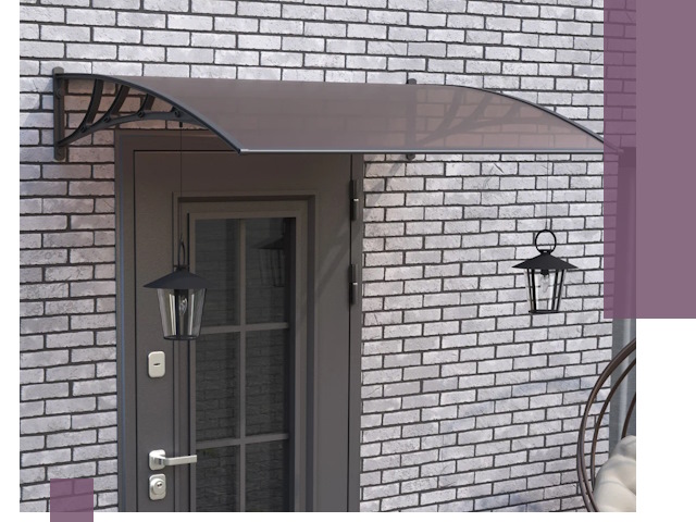 Недорогие козырьки и навесы под ключ в Мценске