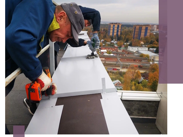 Монтаж парапетов в Мценске — установка прочных металлических ограждений