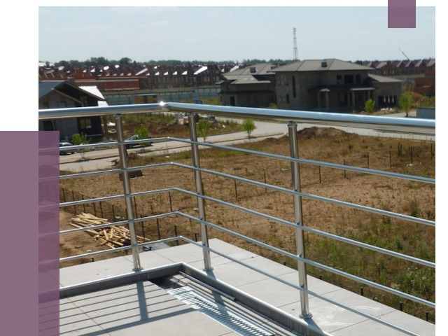 Парапеты из нержавеющей стали в Мценске от 7899 руб. за м² | ПРОЛЁТ-Мцн