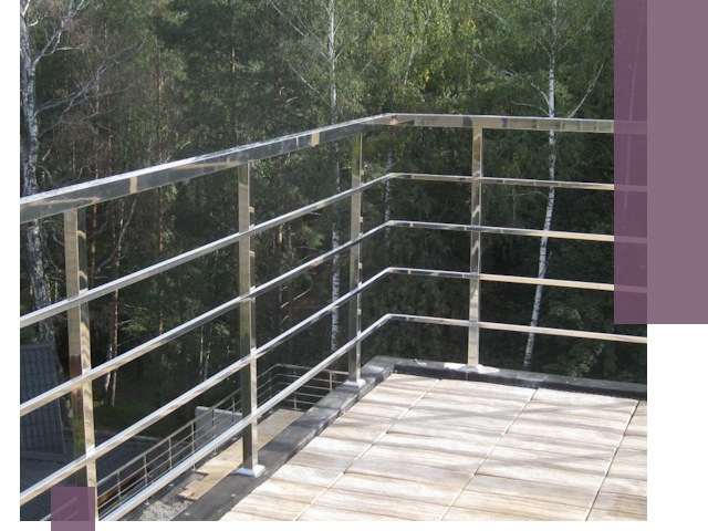 Парапеты из нержавеющей стали в Мценске — изготовление и монтаж